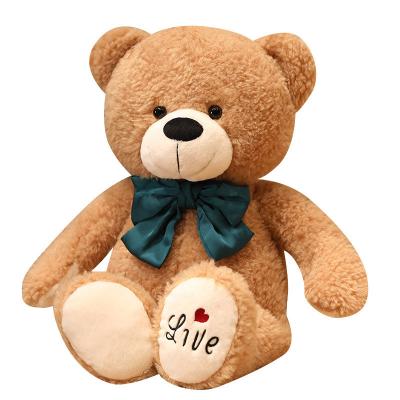 China New Design Teddy Bear With Bowknot Cute Custom Made Teddy Bear Plush Toy Colorful Stuffed Animal for sale