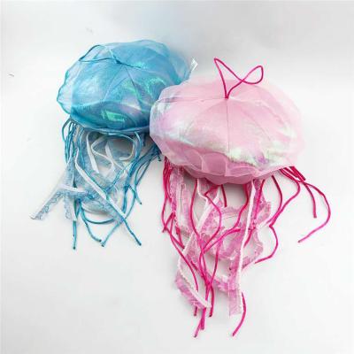 China Custom Plush Toy Beautiful Jellyfish Plush Pillow Stuffed Sea Animals for sale