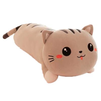 China 2020 Fashion Manufacturer Fashion Plush Gray Funny Animal Direct Hot Selling New Cat Shaped Pillow for sale