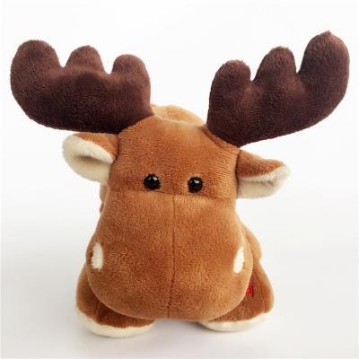 China Factory Customized Brown Stuffed Soft Standing Reindeer Plush Christmas Gifts for sale