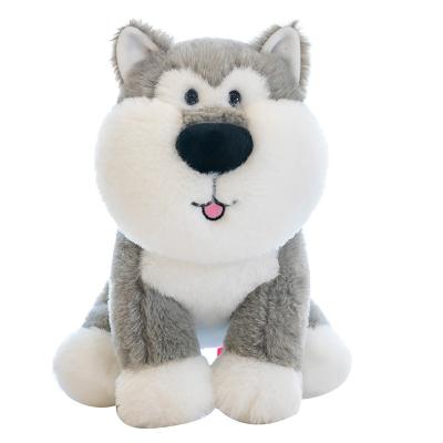 China Plush Animated Dog Stuffed Toy Cute Toy Gifts Lifelike Husky Plush Toy Pillow for sale