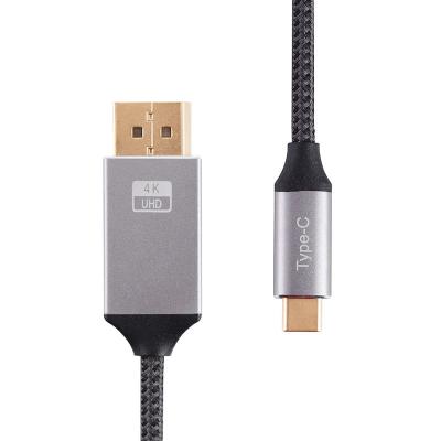 China Mobile 100% Full Inspection Braided Aluminum Usb Type C To Displayport Cable 4k 60hz Cable for sale