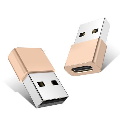 China Multi Function Data Transfer Cable 480 Mbps Aluminum Alloy Housing USB C Female Type To USB 2.0 A Male Data Transfer Adapter For PC for sale