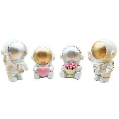 China China Unique Design Hot Sale Astronaut Birthday Gift Decorated Toy Bedroom Statue Meditation Spaceman for sale