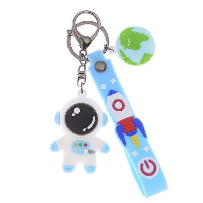 China Astronaut Pendant Small Gift Durable Soft Custom Rubber 3D PVC Key Chain for sale