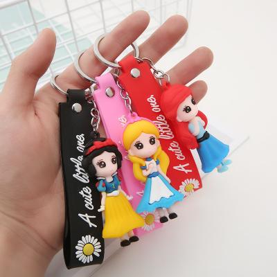 China Durable Cheap Custom 3D Shape Rubber Plastic Cartoon Silicone PVC Soft Key Chain for sale