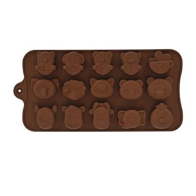 China Sustainable Silicone Candy Chocolate Molds Flexible Baking Mold For Homemade Sweet Snacks for sale