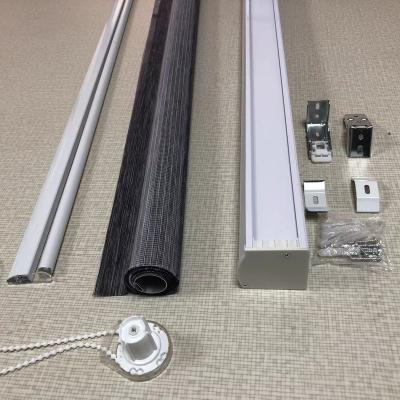 China Full modern components with aluminum bracket rail and roller blind Zebra clutch for sale