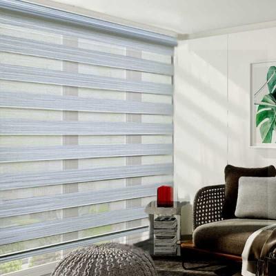 China Customized window blind light filtering roll up cuntain day annd night zebra blinds for sale