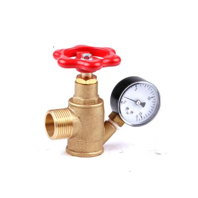 China New Type Brass Top Sale Fire Hydrant Valve For Flange Landing Hose Reel 1 And 1.5 In Brass for sale