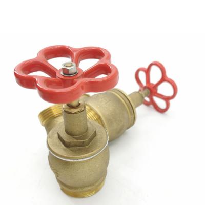 China Aluminum /brass fitting price good quality fire hydrant landing angle valve with fire hose coupling for sale