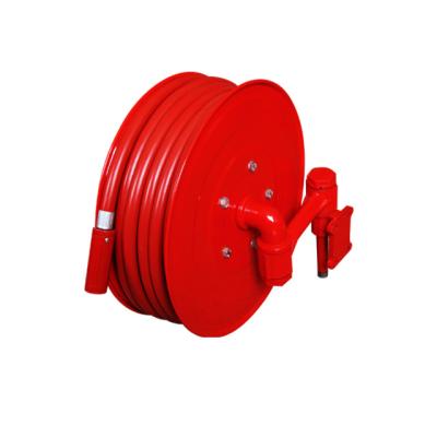 China DN25 Stainless/Mild Steel Fire Fire Hose Reel With 1.0mm Cabinet 750*750*250 for sale