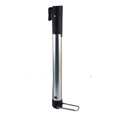 China Aluminum/Alloy 100 PSI Silver Aluminum Portable Bicycle Hand Pump Mountain Road Bike High Pressure Bicycle Pump for sale