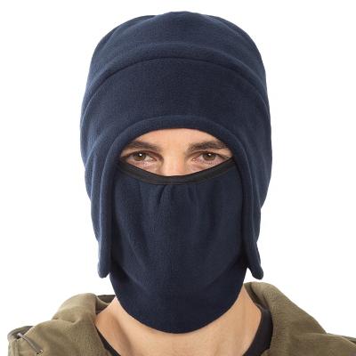 China 250g Polyester COMMON Fleece Fabric Headgear Recycling Face Mask Sports Outdoor Full Face Cover Winter Mask Hat for sale