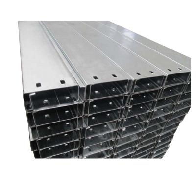 China High Quality Mild Steel C U I Channel C Construction Galvanized Cold Formed Steel Slotted Purlin In Stock for sale