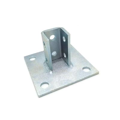 China Heavy Duty Steel Support System Strut Channel Galvanized Post Base Bracket for sale