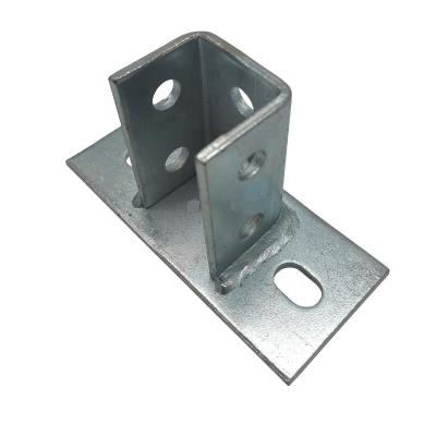 China Universal Steel Support System Strut Channel Galvanized Base Bracket Post For Sale for sale