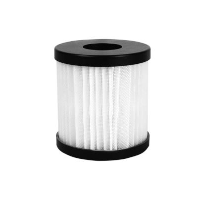 China High performance hotel mini small pleated cylindrical air filter hepa 13 with carbon filtercartridge replace for car air purifier for sale