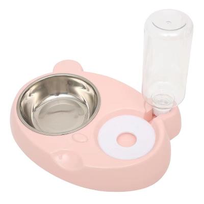 China Wholesale High Quality Stainless Steel Adjustable Double Pet Automatic Pet Bowl for sale