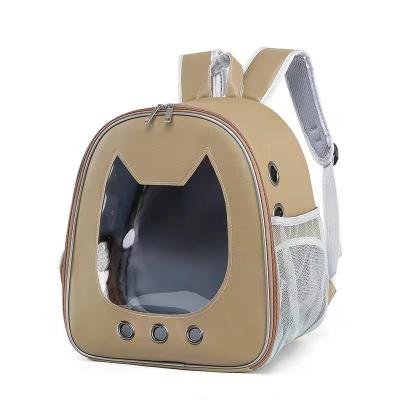 China Factory New Sustainable Professional Outdoor Convenient Breathable Pet Bag Double Shoulder Back for sale