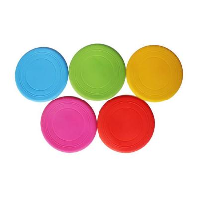 China Viable Dog Pet Disc Silicone Rubber Dog Training Flight Disc Toy for sale