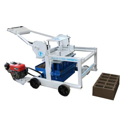 China Manual block making machine QTM4-40 hollow maker with good quality concrete cement for sale