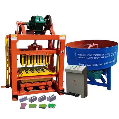 China Semi-automatic Bricks Making Machinery Concrete Paver Solid Hollow for sale