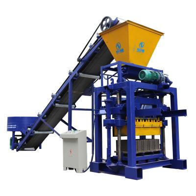 China Qt 4-35B Concrete Interlocking Brick Making Machine Production Line With Color paver paving stone factory à venda