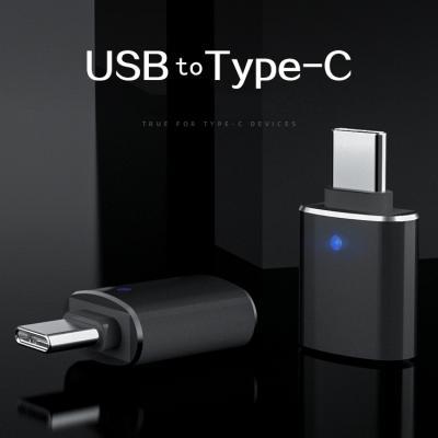 China Mobile Phone Metal USB C C OTG Adapter Male To USB 3.0 A Female Converter Adapter OTG Function for sale