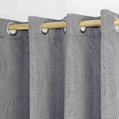 China Blackout 100% Polyester Jacquard Curtain Fabric Custom Design Blackout Fabric For Window Curtain for sale