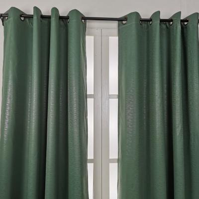 China Blackout Curtain Fabrics Hot Selling 100% Polyester Blackout Embossed Fabric For Home Curtain for sale