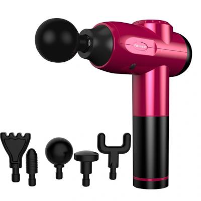 China New Design 6 Heads Massage Gun Private Label CE 30 Speed ​​Pulse Massager Handheld Gun for sale