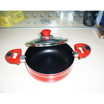 China Sustainable Aluminum Non-Stick Soup Pan for sale