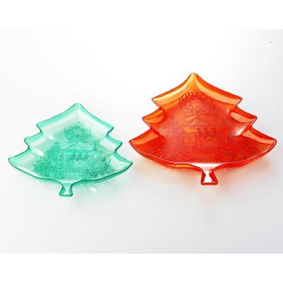 China Simple Christmas Tree PS Tray for sale