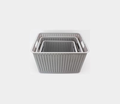 China Sustainable Plastic Storage Basket for sale