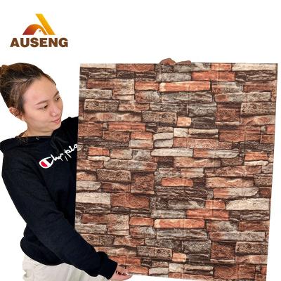 China Modern 3D Foam Wall Stickers Adhesive Foam Brick 3D For Home Wallpapers Wall Decorative Brick 3D Foam Wallpaper for sale