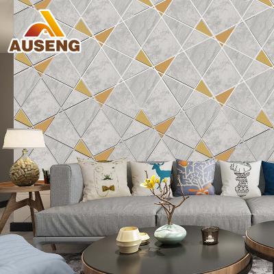 China New Non Vowen Modern Home Decoration Living Room Wallpaper Textured Cafe Wallpaper Decor for sale