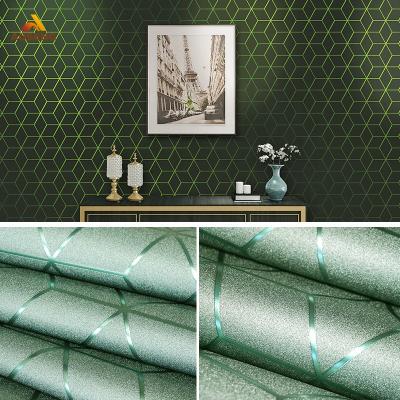 China New Modern High Quality Modern Designs Waterproof Papel Tapiz Tape Wallpaper Rolls PVC Metallic Wallpaper Hd for sale