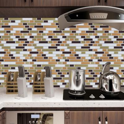 China High Quality Modern Murano Metallik Black Gray And White Glue Decorative Mosaic Wall Tile Kitchen Backsplash Wallpaper for sale