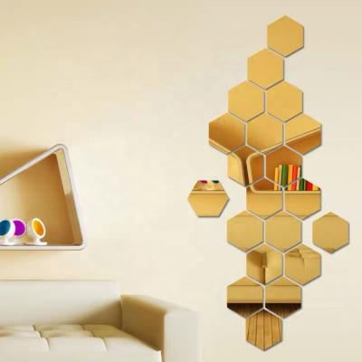 China Modern Acrylic Interactive Wallpaper Bathroom Decoration 3D Mirror Waterproof Mirror Sticker for sale