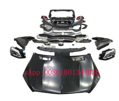 China Same as original body kits FRONT BUMPER FRONT BUMPER GRILL HOOD FRONT DAMPER for benz w167 gLupdate to GLE 2016 2014 2018 2019 2020 for sale