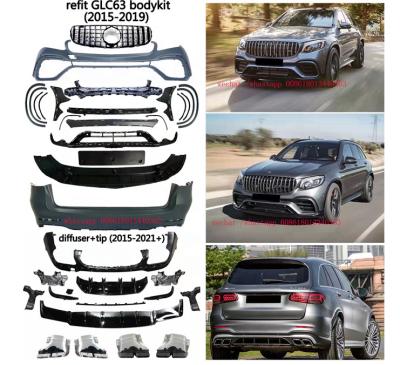 China Same as original REAR BUMPER SIDE GRILL FRONT BUMPER kits body GRILL OVERRIDE HEADLAMP for benz cgl w253 2015 2016 2017 2018 2019 for sale