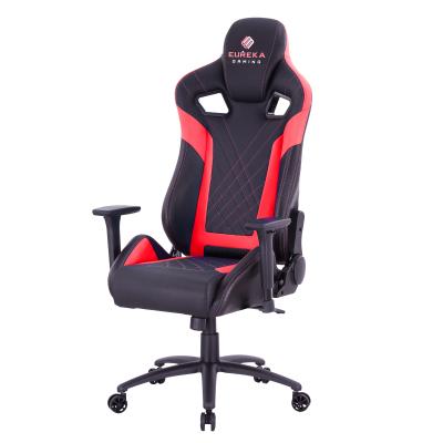 China Eureka Adjustable Ergonomic Comfortable Swivel Gamer Chair PU Leather Office Runner Leather Extended Adult Ergonomic Gaming Chair (Waist) for sale