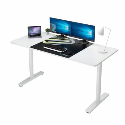 China Cover Removable Eureka Ergonomic Commercial Furniture 60 Inch Studying White Gloss Office Table Desk for sale