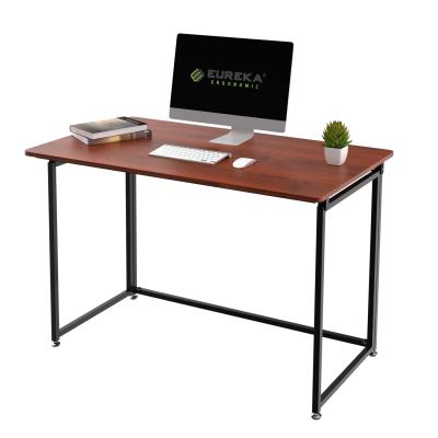 China Best Home Removable Table Cover Cheap Fancy Durable Folding Computer Desk 43 Inch Thin Oak for sale