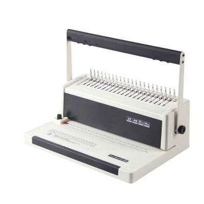 China SONTO C20 21 holes small coil a4 comb financial semi automatic binding machine 435x335x205mm for sale