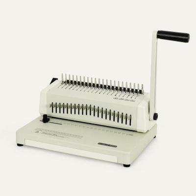 China C200A Comb Bind A4 Size Manual Paper Comb Binding Machine Home Office Business Used 400x390x195mm for sale