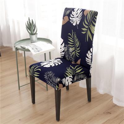 China Factory Direct Supply Elastic Printed Stretch Washable Banquet Dining Chair Covers for sale