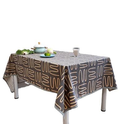 China Wholesale Rectangular Printed Waterproof Table Cloth Household Waterpoof Tablecloth Decoration Family Party Dining Table Cloth for sale