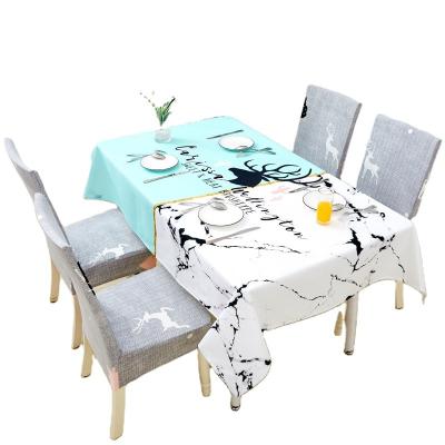 China Nordic Custom Simple Waterproof Rectangular Cotton Tablecloth Altar Front Table Waterpoof Tea Linen Table Cloth for sale